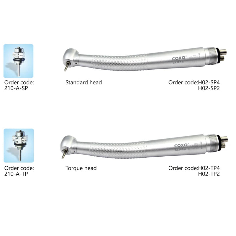 COXO CX207-A Caneta de Alta Velocidade Odontológica Turbina a Ar Máquina de Limpeza de Dente Pulverização de 3 Vias Equipamento de Clareamento Equipamento Odontológico