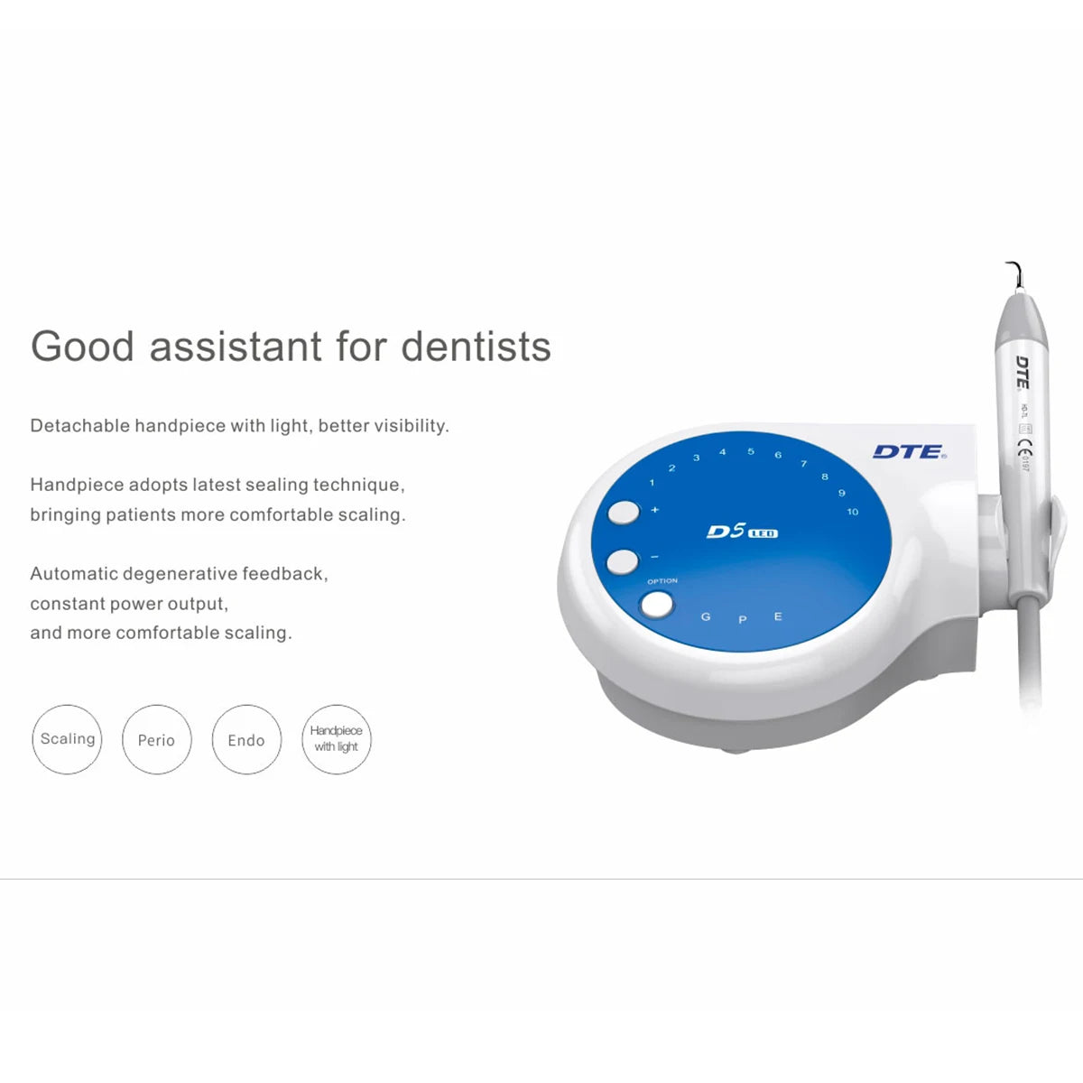 Woodpecker DTE D5 Dental Ultrasonic Scaler