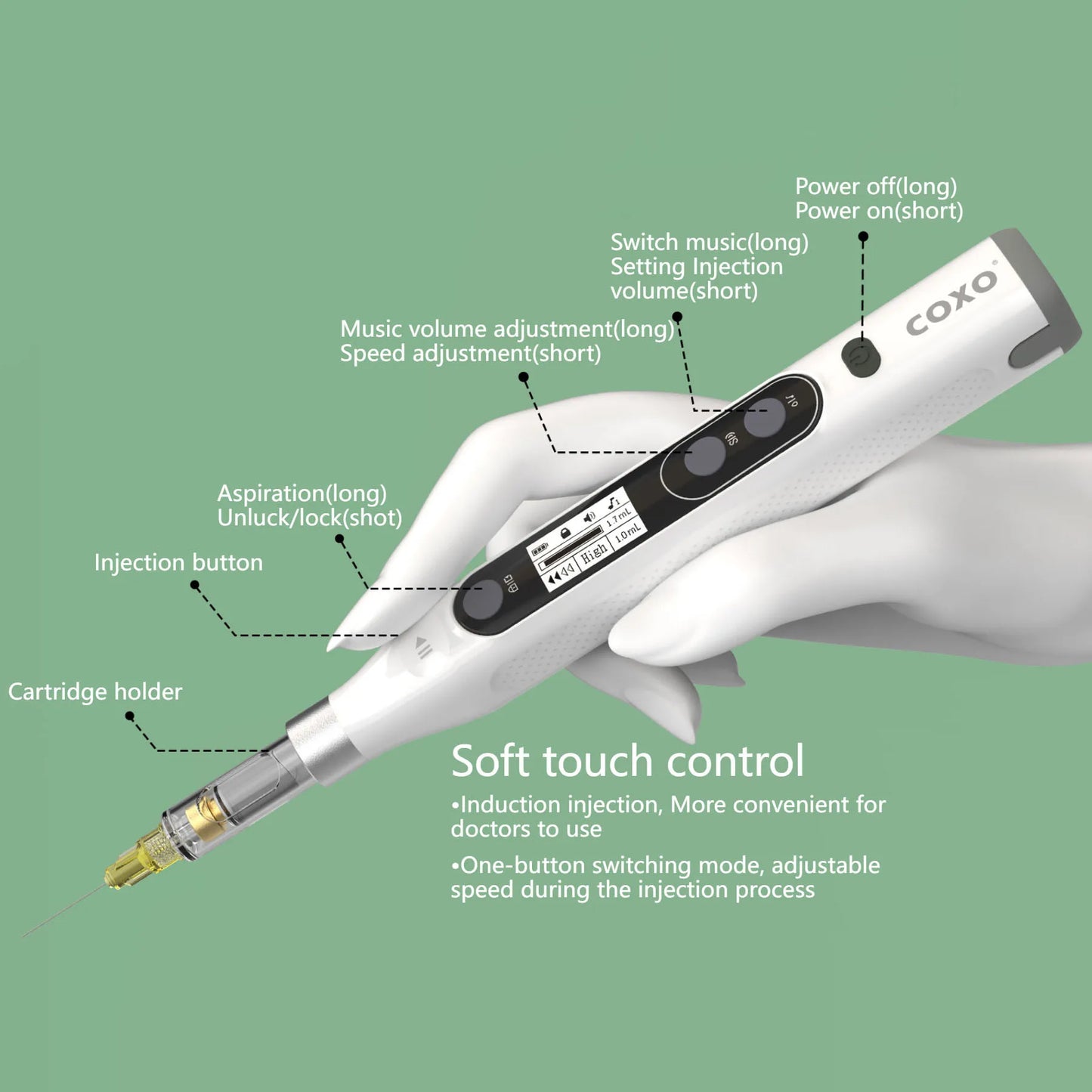 COXO GENI Dental Painless Anesthesia Booster Automatic Injector