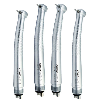 COXO CX207-B Turbina de aire dental de alta velocidad para pieza de mano, canal exterior, máquina de limpieza dental, equipo de instrumento de blanqueamiento