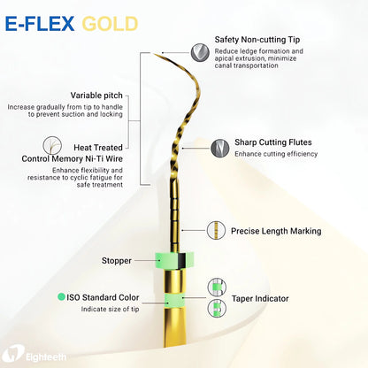 Eighteeth E-FLEX Dental Root Canal Files